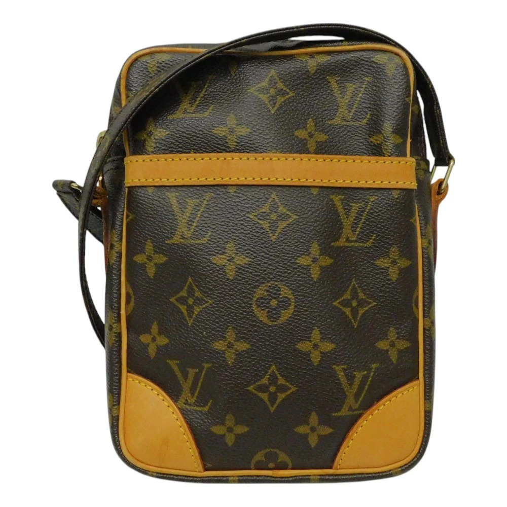 LOUIS VUITTON Danube Shoulder Bag Crossbody Monogram Canvas Brown